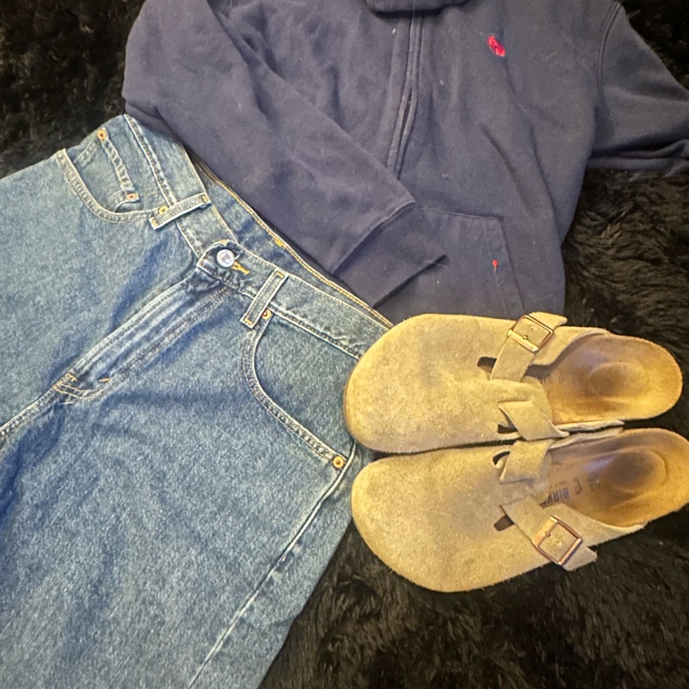 Chaps Navy Everyday Fleece Jacket